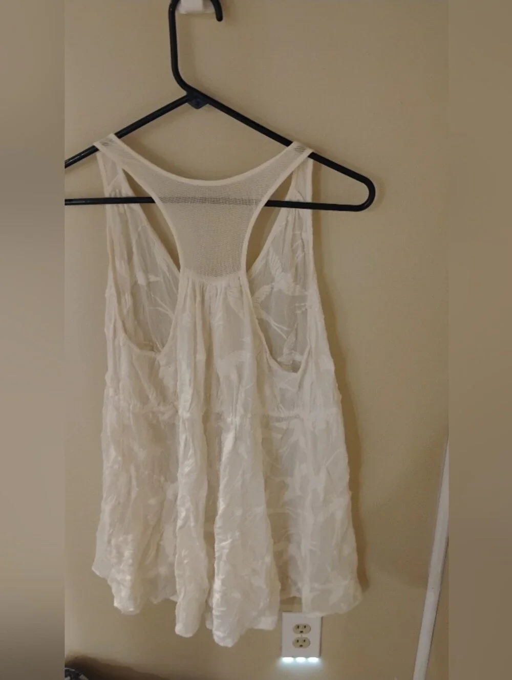 Anthropologie Lilka Womens Embroidered Shorebird Cotton Sheer Romper Sz S